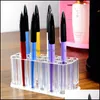 Boxes Bins Housekee Organization Home & Garden26 Holes Acrylic Cosmetic Pen Storage Box Stand Makeup Brush Holder Eyebrow Pencil Organizer F