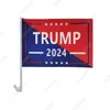 Op Voorraad Trump 2024 Verkiezing Auto Vlag TRUMP Campagne Auto's Decoratie Vlaggen Gratis Levering