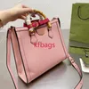 High Qual Womens Shopping Crossbody Tote Bag Stor kapacitet Package Axelhandv￤skor V￤skor Sl￤t l￤der Vanlig h￥rdvara Bambu PO246E