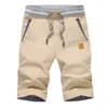 Marka Lato Solid Casual Shorts Mężczyźni Cargo Plus Beach Classic Beach Shorts Męskie spodnie dresowe 210713