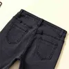 Przybycie Kobieta Skinny Jeans Czarna Szara Wysoka Talia Elastyczne Dżinsowe Pencil Pants Mon Korean Fashion Solid 210809