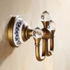 Crystal Robe Hookclothes Hook Brass Chrome Finishelegant Hardware Hardware Robathroom Accessories 6306 T200717