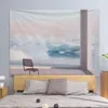 Tapestries Tapestry Hanging Cloth Background Nordic Wind Seascape Wallpaper Art Wall Covering Bedroom Renovation Layout Bedside Decorative