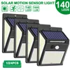 1/2 / 4pcs 140 Garden Dekoration LED Utomhus Solar Ljus Pir Motion Sensor Vägg Vattentät Sollampa Drivs Solljus