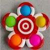 Diâmetro 7,7cm colorido fidget sensorial push bubble board brinquedos simples covinho fidgets dedo jogo de jogo anti stress spinner