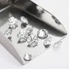 Pansysen 6.5mm Round Cut 1ct 100% Natural Moissanite VVS1 D Färglös ädelstenar DIY Skräddarsy smycken med GRA-certifikat H1015