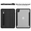 Heavy Duty Magnetic Smart Cover Cases HD Clear Back Arcylic Building In Screen Protector Auto Sleep Awake voor Ipad 10.2 Pro 9.7 10 stks / partij