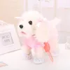 Children Holiday Birthday Gifts Action Figure Electronic Pets Robot Dog toys Bark Stand Walk Teddy Dogs Brinquedos Plsuh dog