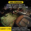 4 SZTUK Kolory Samochodów Wnętrze otoczenia Light Star Projektor Lights Pilot Control Dźwięk Aktywna Atmosfera Lampa Dla samochodów Dywan
