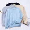 Jocoo Jolee Herfst Losse Fleece Sweatshirts voor Vrouwen Casual Lange Mouwen O Hals Dikke Hoodies Vintage Koreaanse Harajuku Tops 220314