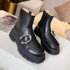 Fashion Women Designer Boots Martin Desert Boot Real Leather Médaille en cuir grossier Chaussures hivernales Tigne35402769315