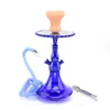 Ufo estilo narguilé shisha bong fumar conjunto de tubulação de água tigela cerâmica haste árabe narguilé vaso 6 cores uma mangueira plataformas petrolíferas ferramenta acessórios