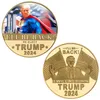 I WILL BE BACK RE-ELECT TRUMP 2024 Coin President Donald Trump Fake Money Anti Never Joe Biden MAGA US Presidential Election Accesseries GC1018A4