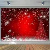 Parti Dekorasyon Noel Backdrop Doğum Günü Po Studio Popofen Kırmızı Çocuklar