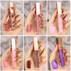 Nagie Brązowe Odcienie nawilżające połysk Hurtownie Niestandardowe Kosmetyki Bulk Kosmetyki Lip Glazura Prywatna Etykieta Plumping Shiny Shimmer