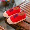 Baby Barnskor För Flicka Barn Kanfas Skor Pojkar Vår Sommar Tjejer Sneakers Vit Fashion Toddler Skor 210713