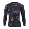 Camouflage T Shirt Men's Breathable Quick Dry Long Sleeve T-shirt Male Outdoor Sports Army Combat Tactical Military Camo Tshirts 210304