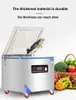 Enkelrum Vakuum Förpackning Maskin Automatisk skrivbordsförseglare Våt och torr Dual-Använd matmutter / Frukt / Kött 220V