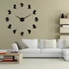 Horloges murales classique dessin animé Design moderne Anime thème souris cuisine bricolage horloge 3d Saat Reloj De Pared montre pendaison de crémaillère cadeau chambre d'enfants