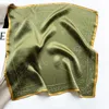 Schals 53x53cm 100% Seidenschal Designer Haardruckkopf 2022 Großes Taschentuch Hijab Schal für Frauen