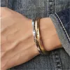 Mannen en vrouwen mode nooit opgeven spiraalbrief armband inspirerende energie charme paar armband liefhebbers geschenken Q0719