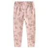 Dxton Leggings per bambini Pantaloni per ragazze arcobaleno Leggings skinny invernali per ragazze Pantaloni a righe per bambini Pantaloni a matita per ragazze 2-8 anni 210303