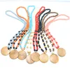 Внешняя торговля персонализировано 5 см пустой дисковый ожерелье браслет набор творческие моды смешанные цветные деревянные бусины аксессуары для одежды оптом