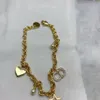 Женщины дизайнерский серебряный браслет любви для мужчин Золотые браслеты Высококачественные цепи Кулоны новых модныхlady ретро красивый ювелирный браслет