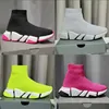 Nya Knit Socks Shoes Triple S Mesh Speed ​​2.0 Trainer High Race Runners Men and Women Designer Sneaker Casual Trackers Sneakers With Box Size 35-46