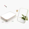 NEWFolding Portable Square Cosmetic Princess Mirror HD Make Up Mirror Desktop Colorful Single Sided Large Makeup Mirror Women Travel RRE1174