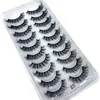 False Eyelashes 10 Pairs 825mm 3d Mink Lashes Bulk Faux With Custom Box Wispy Natural Pack Short Wholes7262392