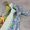 Laço amarra o havaí gravata floral para homens mulheres algodão estampa casual estampa skinny pescoço festas de casamento de casamento clássico diariamente desgaste