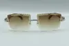 スタイルベストセラーピーコック木製寺院メガネ3524021、切断レンズ中ダイヤモンドサングラス、サイズ：58-18-135mm