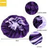 Haar Clippers Cap Hat Double Side Wear Women Head Cover Sleep Cap Satin Bonnet voor Mooie Kappers