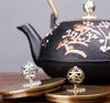 اليابانية عالية الجودة الحديد الزهر إبريق إبريق التعريفي طباخ غلاية مع مصفاة الشاي وعاء الشاي الصانع الشاي الصانع مكتب الشاي مجموعة 1.2L