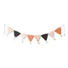 Треугольная овсянка хлопковое баннер гирлянда для вечеринки по случаю дня рождения детского душа фестиваль декор для детской комнаты 122093