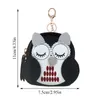 Mignon hibou petit sac femmes en cuir PU porte-monnaie mode gelée sac à main filles porte-carte pour enfants sacs à main porte-clés sac à fermeture éclair