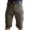 Militära taktiska shorts män camouflage swat kort byxor mens multi-pocket casual caso shorts manlig kläder camo armé träning 210316