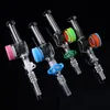 Hot Sales Unique Glass Nector Collector kit Hookahs Mini NC 10mm 14mm Quartz Tips with Keck Clips Silicone Container Straw Pipes NC17