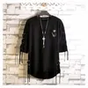 Men039S TSHIRTS IDOPY KOREAN Fashion Mens Street Style Lace Punk Gothic Pullover Designer Steampunk Hem Hip Hop Sweatshirts S5833745