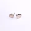 Stylish new mini banana leaf earrings studs Plant adorn article summer recreational style Silver earrings wholesale