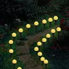 10/15/20/30 Balls Solar Lamp Crystal Ball LED String Lights Waterproof Fairy For Outdoor Garden Christmas Wedding Decoration 8 modes