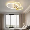 Plafonniers Ovale Lampe LED Moderne Pour Salon Chambre 110V 220V Déco Intérieure Dimmable