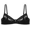 iiniim Women Hot Erotic Lingerie Sexy Open Nipple Bra Sissy Sheer Lace Floral Barlette Push Up Babydoll Bra Tops Femme Shelf