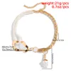 Unique Chunky Thick Chain Neckalce Big Baroque Pendant Necklace Exaggerated Geometric Pearl Bead Choker Neck Jewelry Women