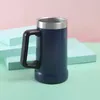 24oz beer Tumblers stainless steel vacuum insulated glass coffee cup double wall handle mug