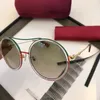 2021 Round Round Grongses Sunglasses Designer Ladies Crystal Women Women Big Frame Plate Oval Mirror Sun Glasses for Enate with Box317s