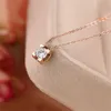 singel diamantguld halsband