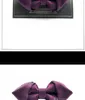 Alta Qualidade 2020 Chegadas Bow laços para homens designers marca borboleta Bowties de luxo bowtie roxo com caixa de presente