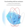 Adult Disposable Face Masks with Elastic Ear Loop 3 Ply Breathable for Blocking Dust Air Anti-Pollution Mask